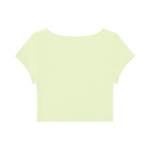 Women's Slim Cap Sleeve Crop T-Shirt – Fitted Everyday Essential Top