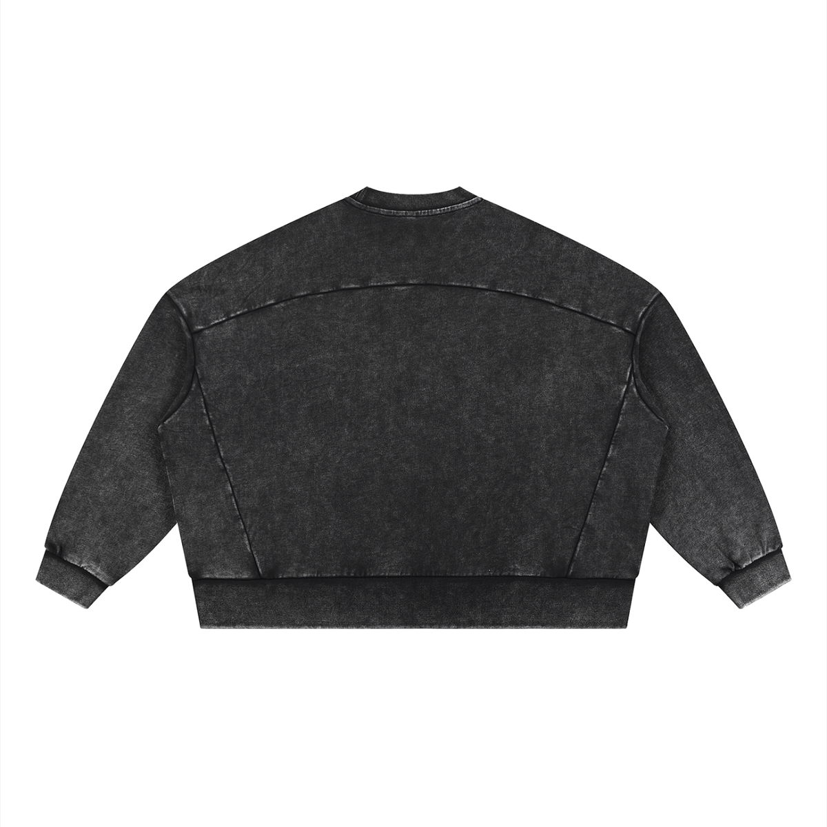 Unisex Oversized Mineral Wash Sweatshirt – Vintage Heavyweight Cotton Boxy Crewneck
