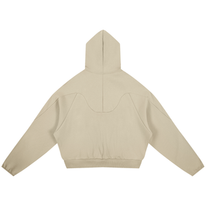 Curved Panel Raglan Hoodie
