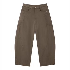 Men's Barrel Leg Pants – Relaxed Fit Premium Casual Trousers