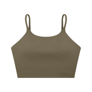 Women's Spaghetti Strap Yoga Sports Bra – Low Impact Activewear Bra