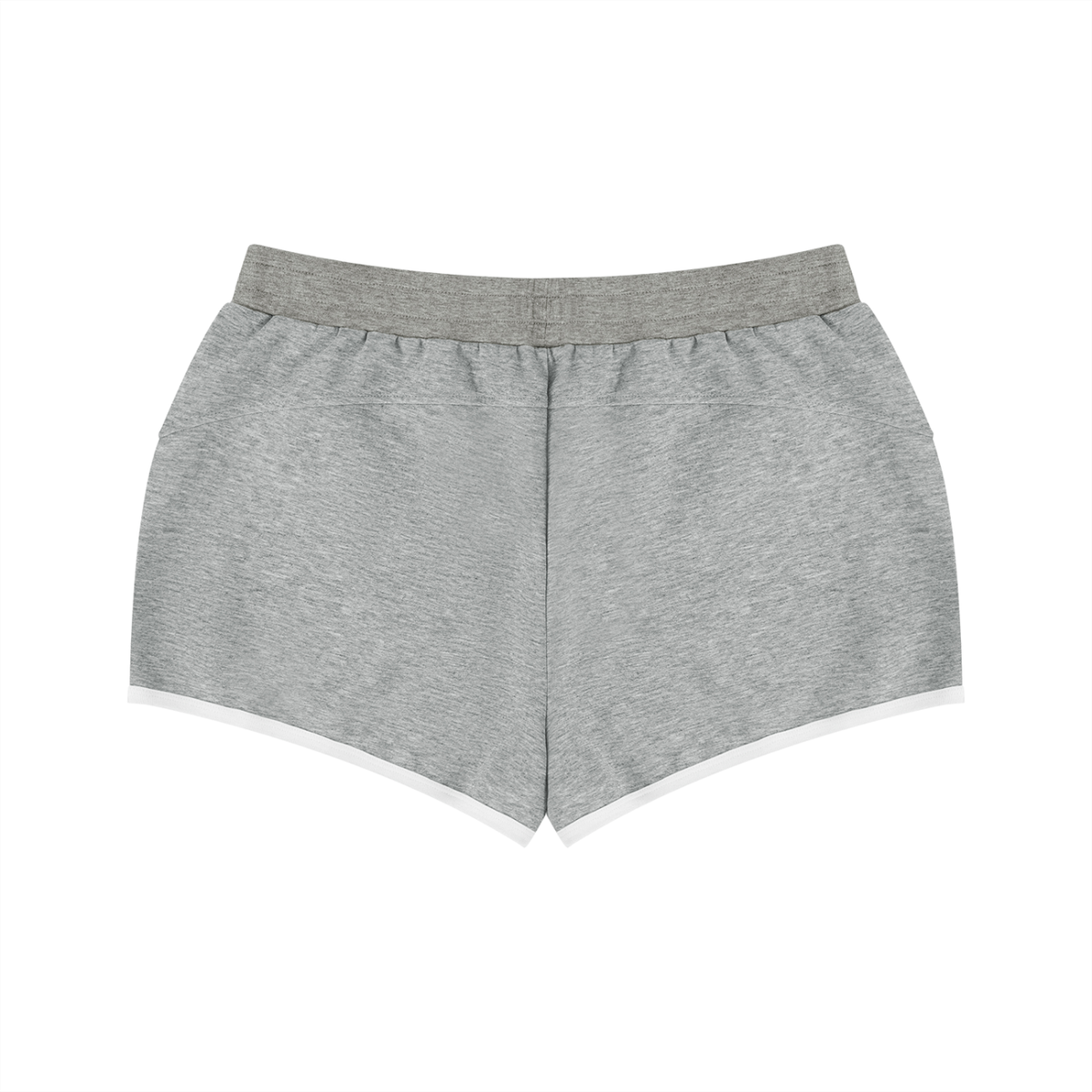 Women's Retro Contrast Trim Athletic Shorts – High-Waisted Activewear Shorts