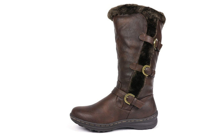 Plus Size Rivet High Boots – Edgy, Wide-Calf Fit & Statement Style