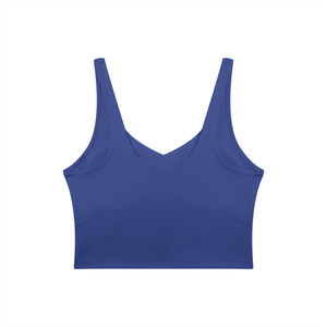 Women's V-Neck Yoga Sports Bra – Seamless Medium Support Workout & Activewear Bra