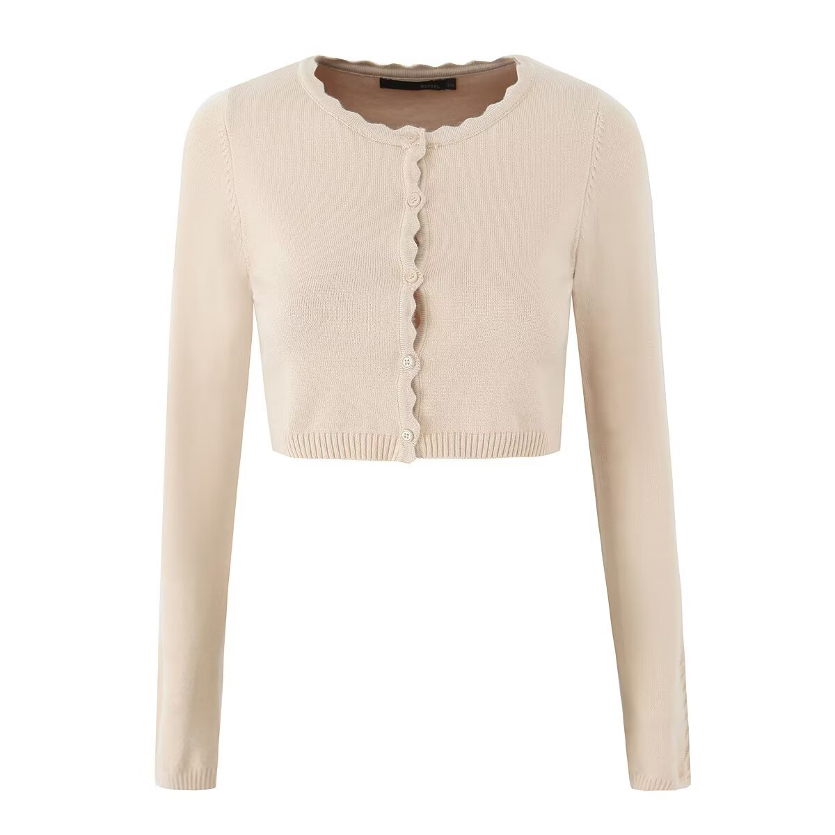 French-style Cropped Knit Cardigan Jacket For Women