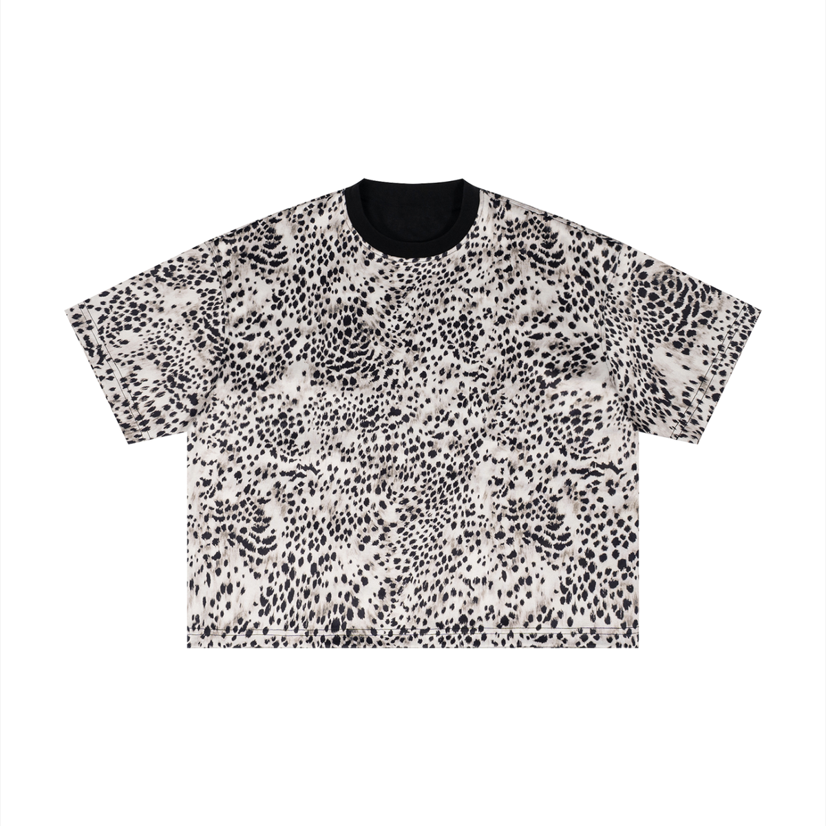 Unisex Leopard Print Boxy T-Shirt – Oversized Premium Streetwear Tee
