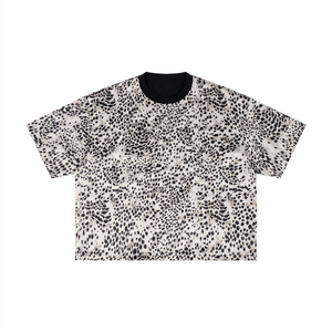 Unisex Leopard Print Boxy T-Shirt – Oversized Premium Streetwear Tee