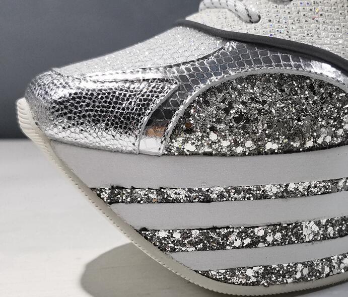 Genuine Leather Breathable Mesh Platform Shoes
