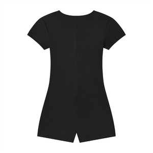 Women's Dual-Function Cape Tie-Waist Romper – Slim Fit Casual One-Piece Outfit