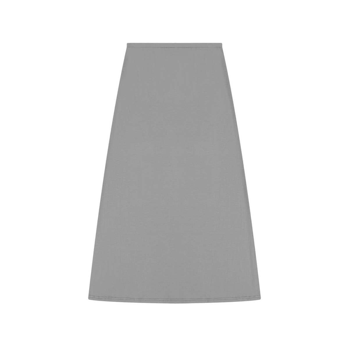 Women's Solid Color Knit Maxi Skirt – High-Waisted Stretch Casual Skirt