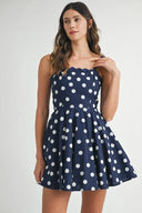 MABLE Polka Dot Mini Dress with Ricrac Trim Strap – MYN2O