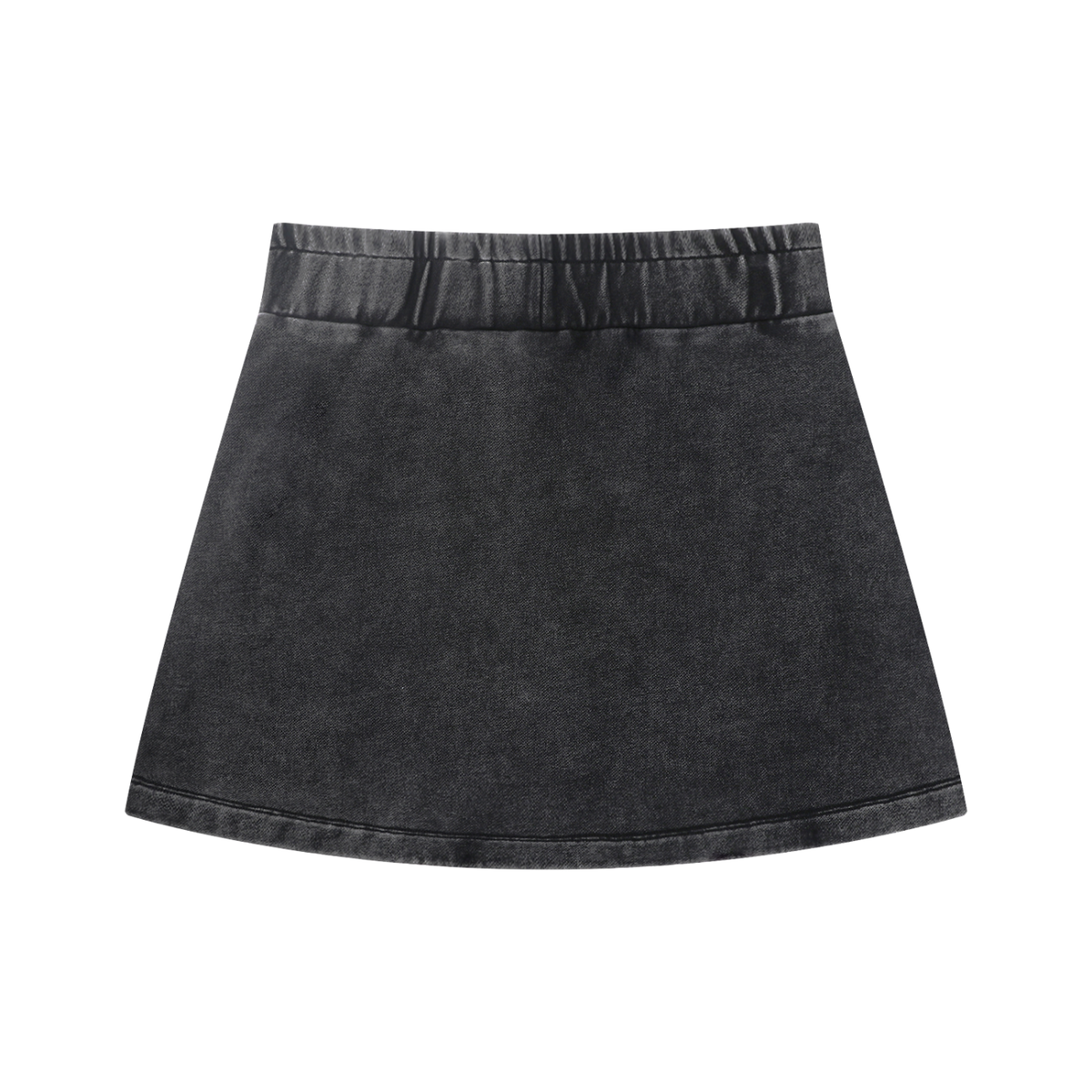 Women's Mineral Wash Mini Skirt – Vintage High Waist Casual Streetwear Skirt