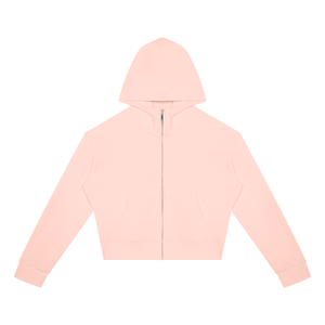Women's Crop Full Zip Hoodie