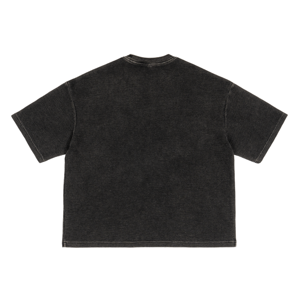 Textured Waffle Washed Boxy T-Shirt
