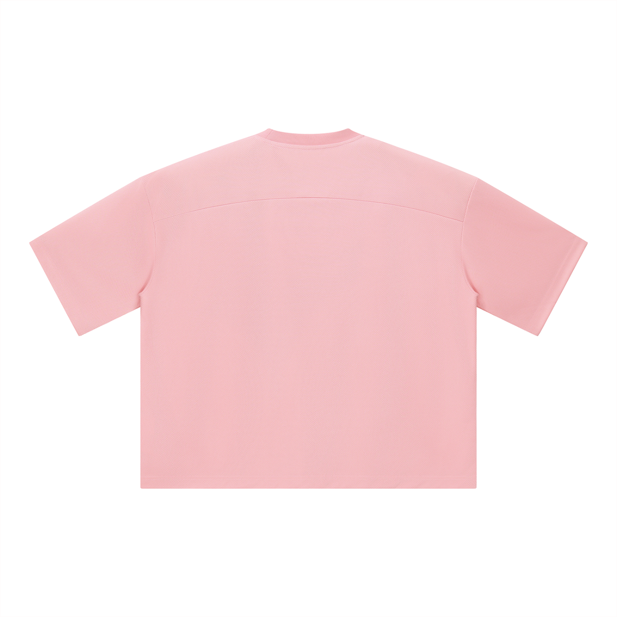 Unisex Boxy Mesh Crewneck T-Shirt – Oversized Breathable Streetwear Tee