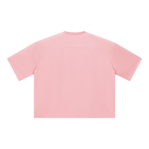 Unisex Boxy Mesh Crewneck T-Shirt – Oversized Breathable Streetwear Tee