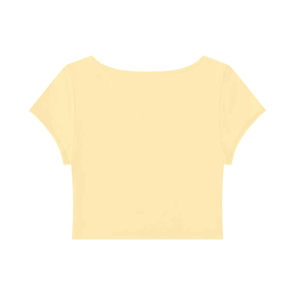 Women's Slim Cap Sleeve Crop T-Shirt – Fitted Everyday Essential Top