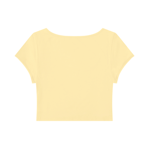 Women's Slim Cap Sleeve Crop T-Shirt – Fitted Everyday Essential Top