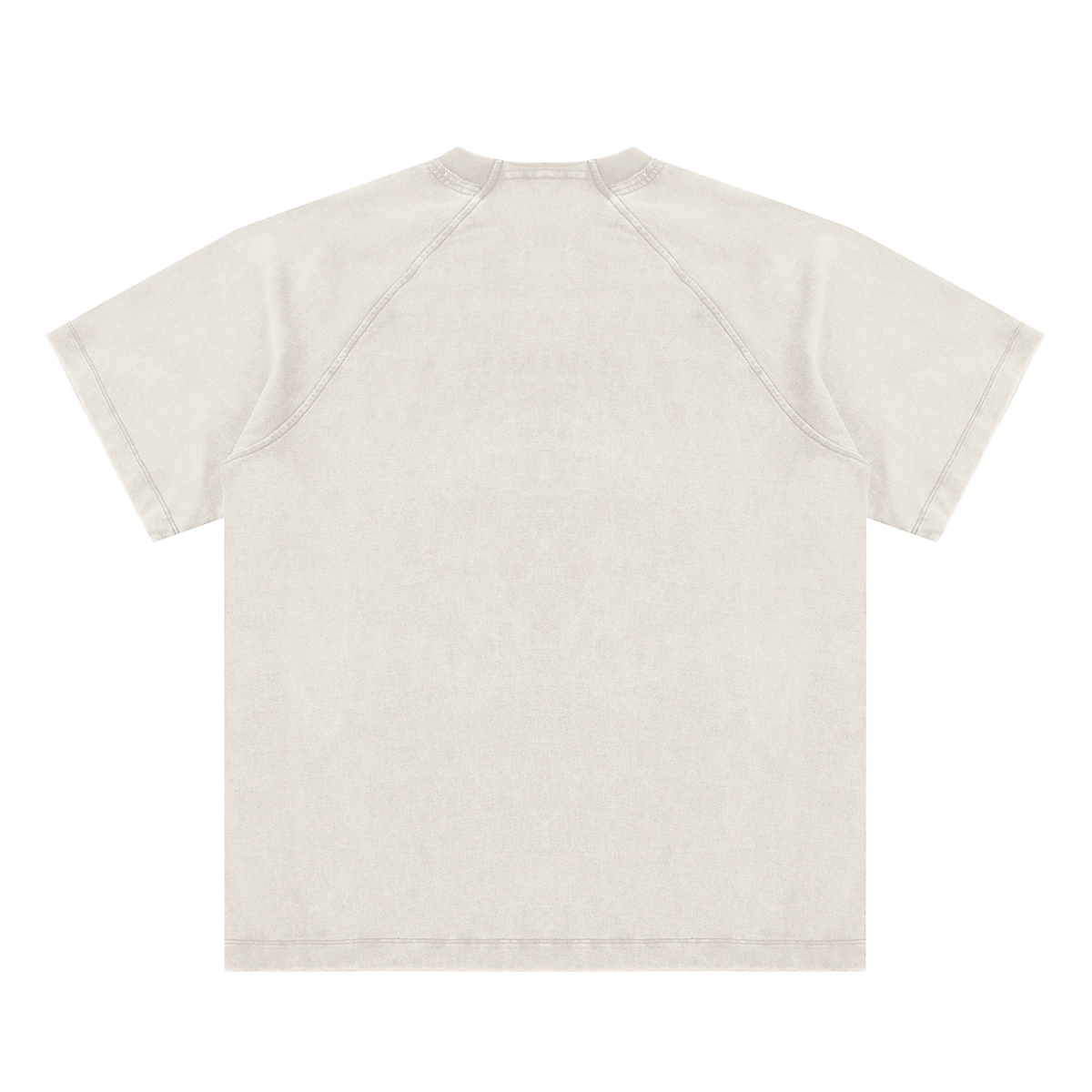 Vintage Washed Raglan Cotton T-Shirt