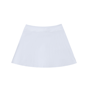 High-Waist Pocketed A-Line Skirt
