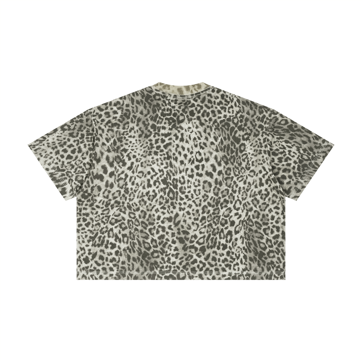 Unisex Leopard Print Boxy T-Shirt – Oversized Premium Streetwear Tee