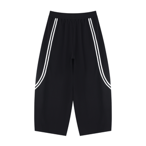 Unisex Wide Leg Piping Sweatpants – Oversized Relaxed Fit Streetwear Joggers