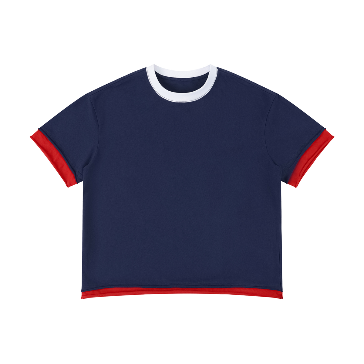 Unisex Boxy Color Block T-Shirt – Oversized Premium Streetwear Tee