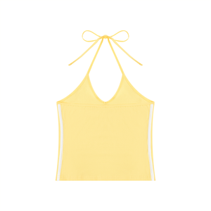 Women's Color Block Halter Crop Tank Top – Sleeveless Summer Essential