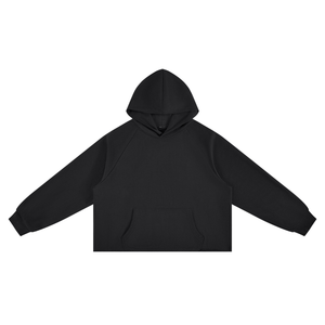 Unisex Vintage Wash Raw Edge Boxy Hoodie