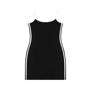Women's Color Block Mini Dress – Slim Fit Casual Summer Dress