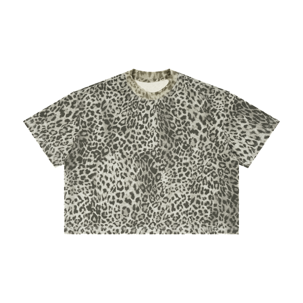 Unisex Leopard Print Boxy T-Shirt – Oversized Premium Streetwear Tee