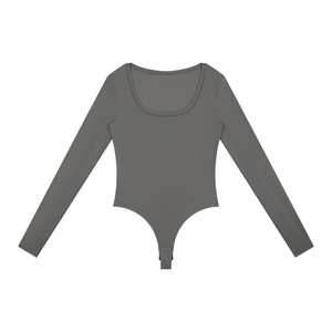 Women's Long Sleeve Performance Yoga Bodysuit – Sculpting Activewear One-Piece