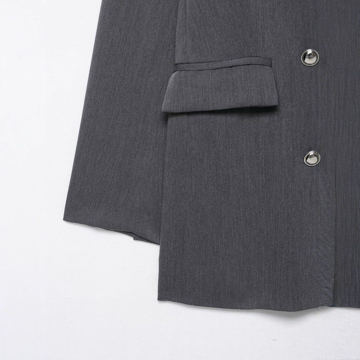 French-style Womens Fashion Versatile Double-breasted Blazer