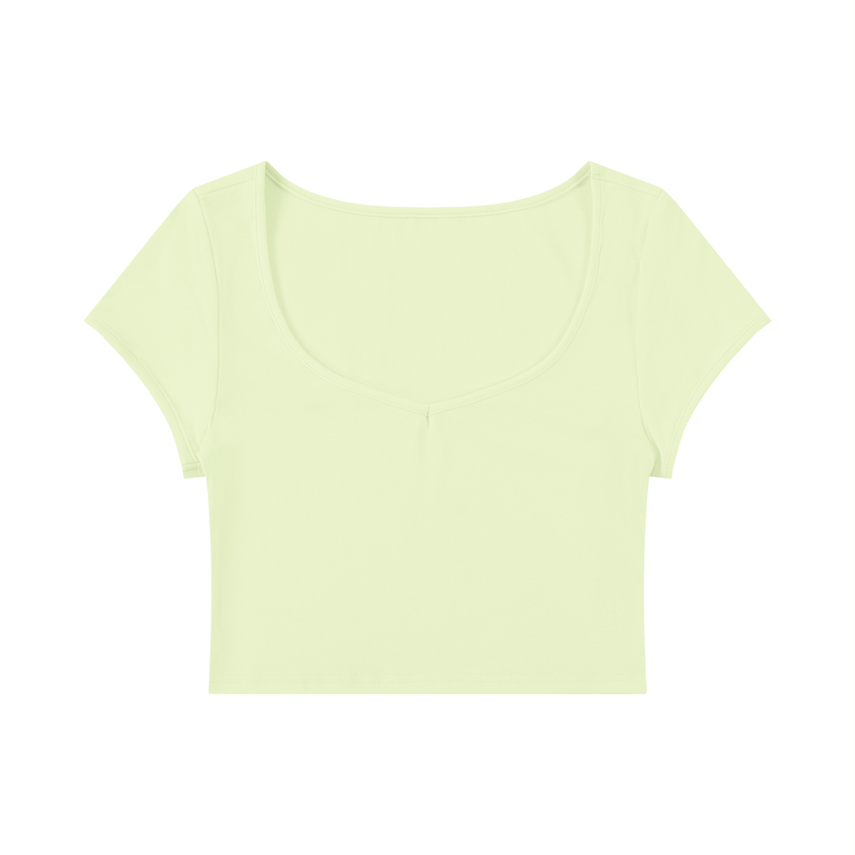 Women's Slim Cap Sleeve Crop T-Shirt – Fitted Everyday Essential Top