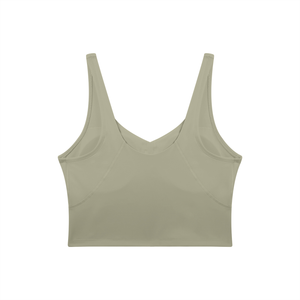 Women's V-Neck Yoga Sports Bra – Seamless Medium Support Workout & Activewear Bra
