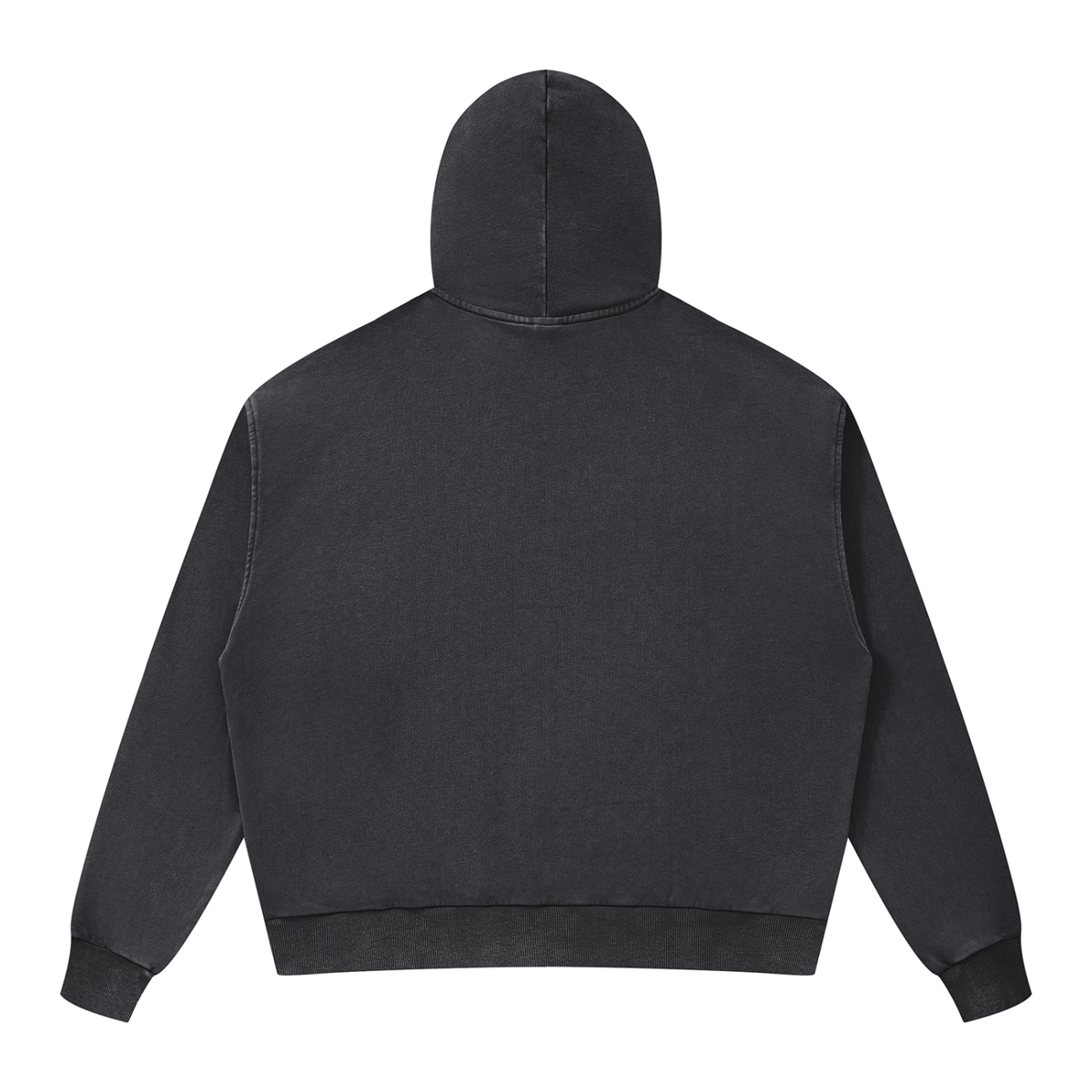 Unisex Mineral Wash Boxy Full Zip Hoodie