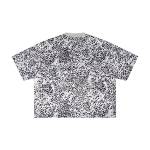 Unisex Leopard Print Boxy T-Shirt – Oversized Premium Streetwear Tee