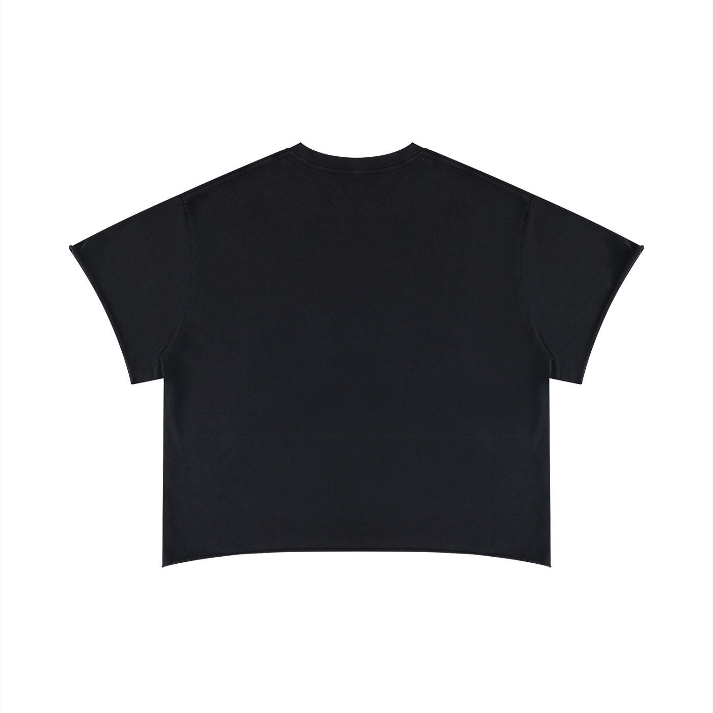 Unisex Boxy Raw Edge T-Shirt
