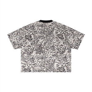 Unisex Leopard Print Boxy T-Shirt – Oversized Premium Streetwear Tee