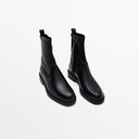 Women's Sheepskin Ankle Boots – Platform Block Heel Casual Booties – MYN2O