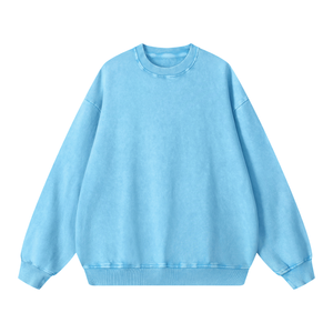 Snow Washed Oversized Sweatshirt – Premium Unisex Heavyweight Streetwear Pullover