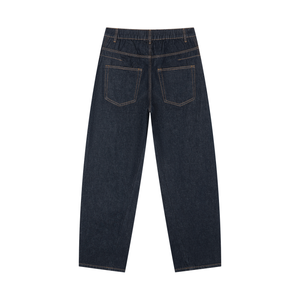 Men's Vintage Wash Barrel Leg Jeans – Relaxed Fit Premium Denim