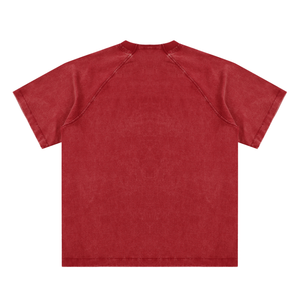 Vintage Washed Raglan Cotton T-Shirt