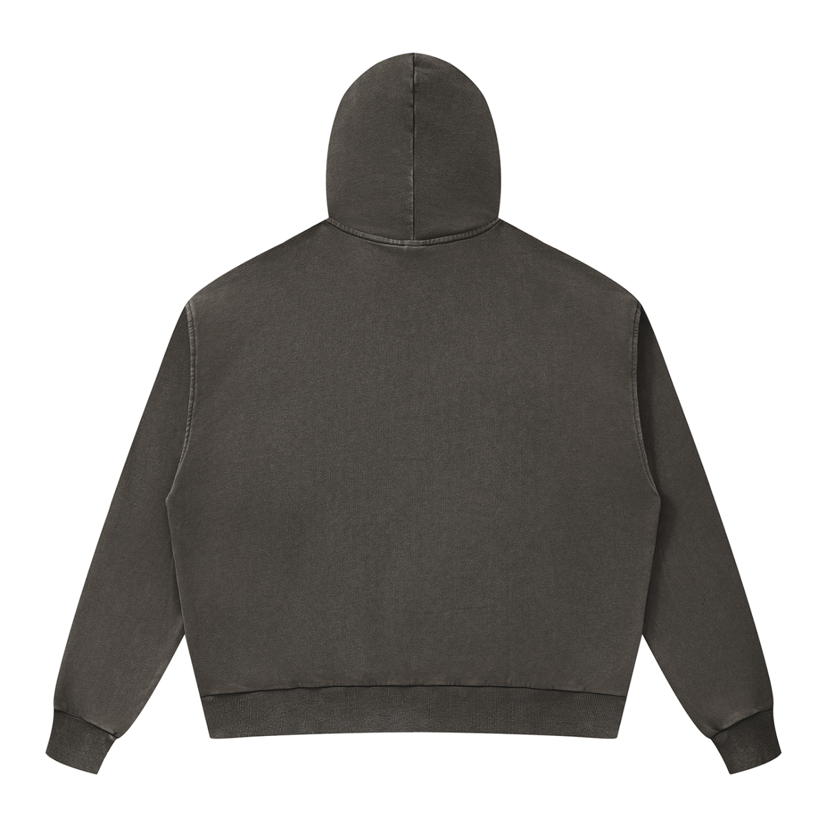 Unisex Mineral Wash Boxy Full Zip Hoodie
