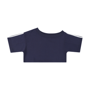 Women's Off-the-Shoulder Crop T-Shirt – Slim Fit Casual Fashion Top