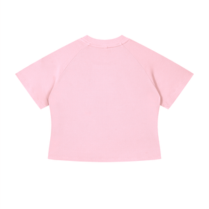 Women's Mineral Wash Crop T-Shirt – Slim Fit Vintage Streetwear Tee