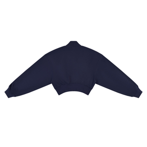 Women's Crop Mock Neck Sweatshirt