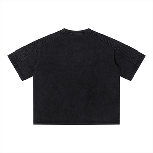 Unisex Vintage Wash Boxy T-Shirt – Oversized Premium Cotton Streetwear Tee