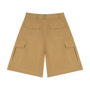 Unisex Woven Cargo Shorts – Relaxed Fit Utility Streetwear Shorts