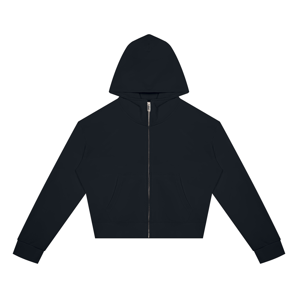Women's Crop Full Zip Hoodie